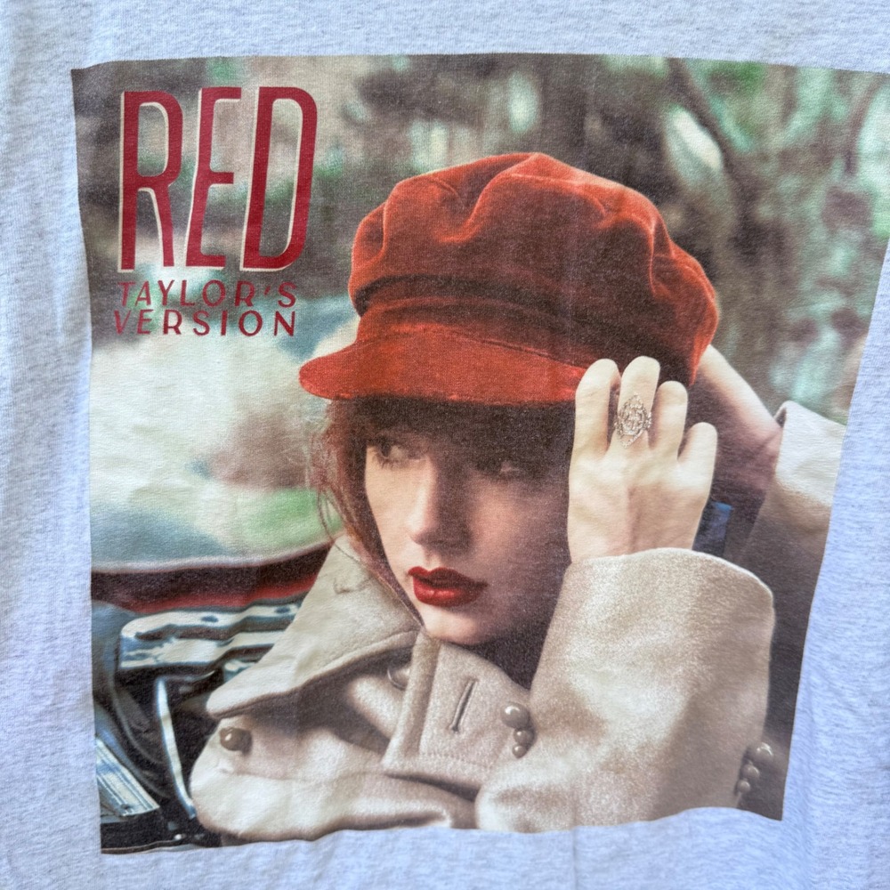 Taylor Swift Red Taylor's Version Album Long Sleeve Graphic Official Merch Large